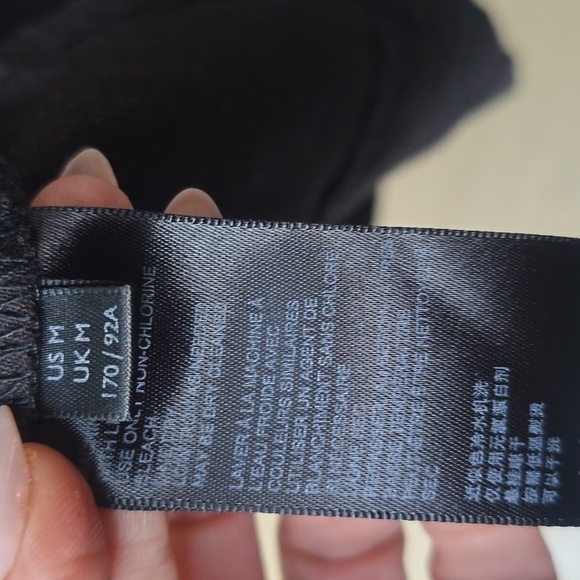 urban outfitters kendall black linen bodycon mini dress M medium - Picture 9 of 11